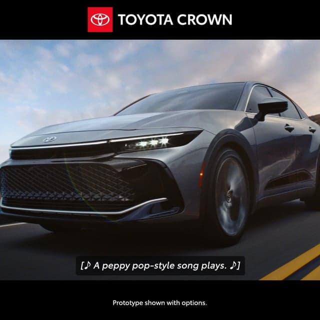 Stand out, wherever you go. The all-new Toyota Crown.