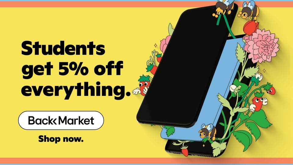At Back Market, we're all about numbers. Our tech is 70 percent cheaper, we offer a 1 year warranty, and we top all that off with a 30-day money back guarantee.
