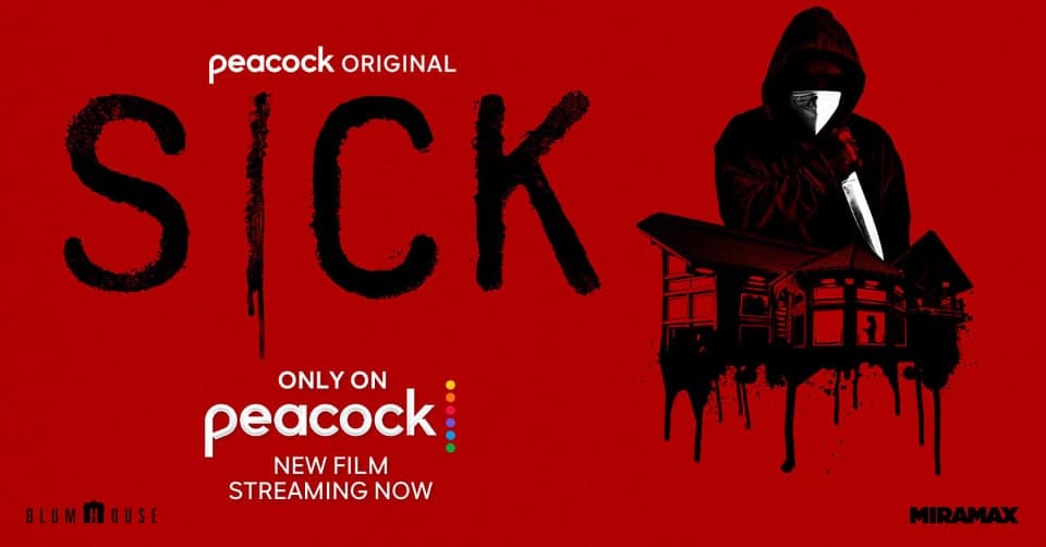 Watch Sick, the tense and terrifying horror film by Blumhouse and the writer of Scream. Streaming now, only on Peacock.