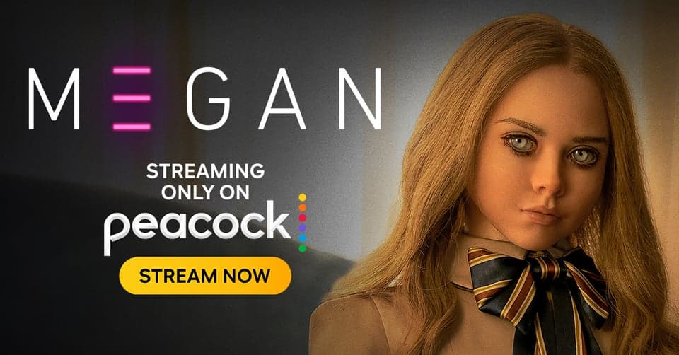 She’s the new IT girl. Stream M3GAN, the Certified Fresh new movie from theaters, only on Peacock.