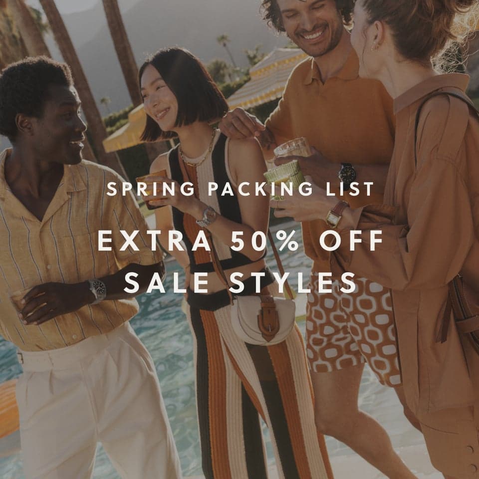 Pack Your Bags: Spring-Break Sale Styles Are An Extra 50% Off At Fossil.