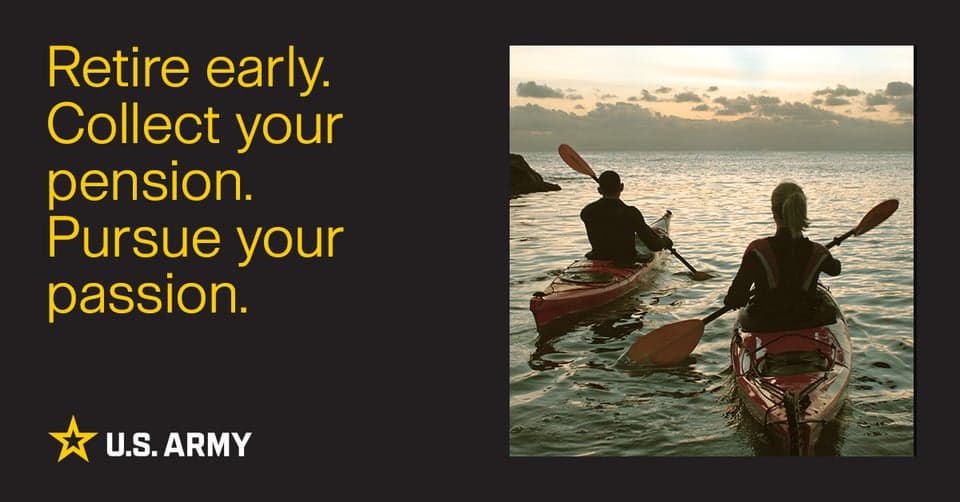 Soldiers can retire with a pension after 20 years of service, and move on to whats next.