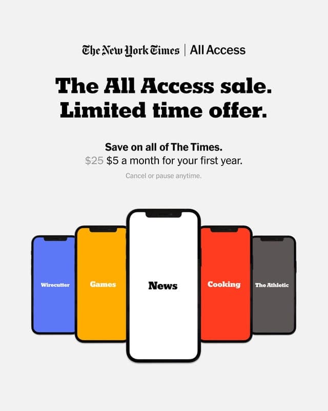 For a limited time, take advantage of generous savings with The Times All Access sale. You'll enjoy the answers to questions like these: What are the seven big news stories shaping 2023? What is the best way to prepare velvety scrambled eggs? What’s the best white noise machine for under $50?