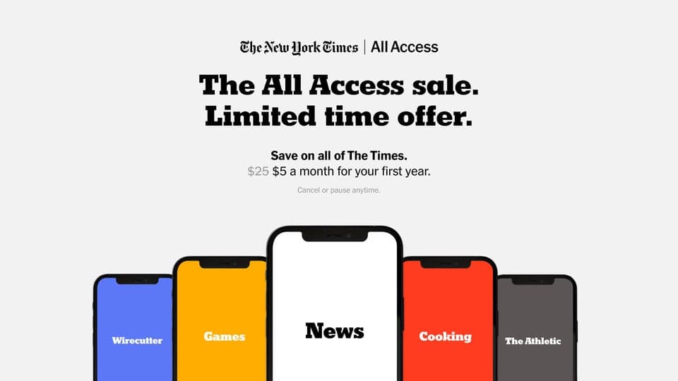 For a limited time, take advantage of generous savings with The Times All Access sale. You'll enjoy the answers to questions like these: What are the seven big news stories shaping 2023? What is the best way to prepare velvety scrambled eggs? What’s the best white noise machine for under $50?
