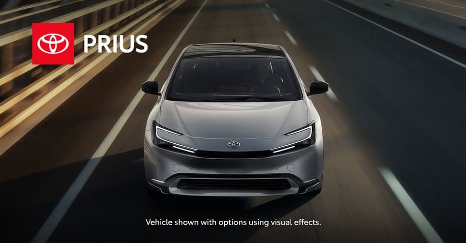 It turns heads now. The all-new Prius with up to 196 horsepower.