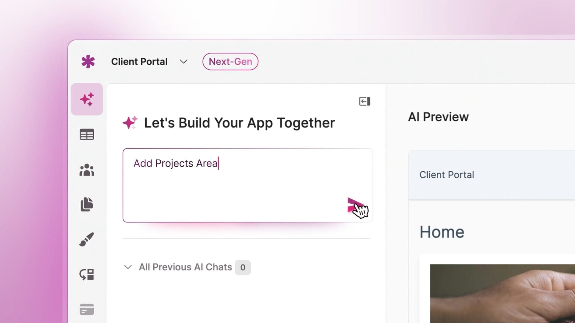 🚀 Introducing Knack 2.0 — our new AI app builder is here. Our new AI app builder allows anyone to create and refine real, production-ready apps in moments through simple AI prompts. No setup. No code. Just conversation.