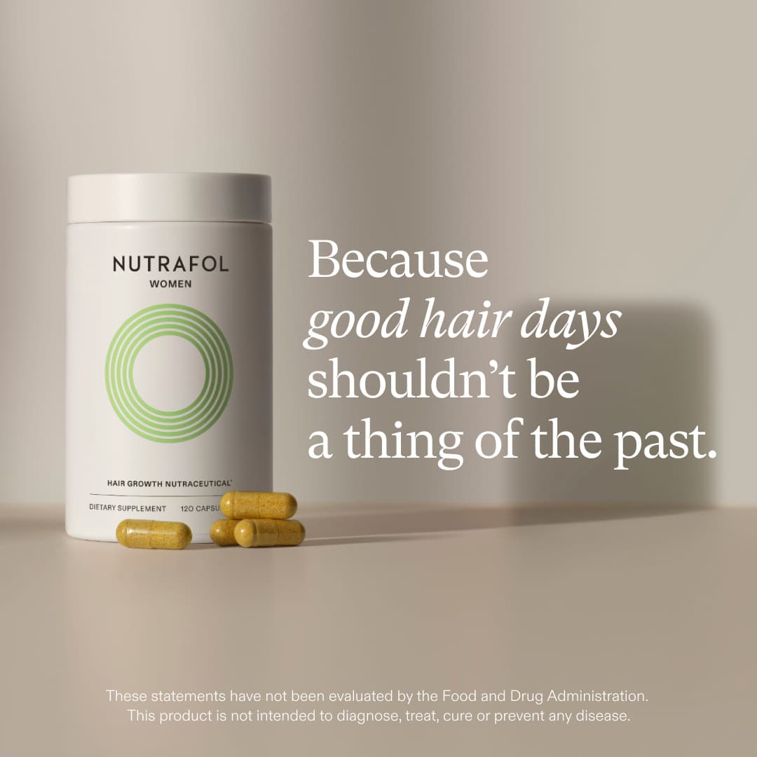 Remember when every day used to be a good hair day? Nutrafol Women supports visibly thicker, fuller, stronger hair from within so you can feel as good as your hair looks.