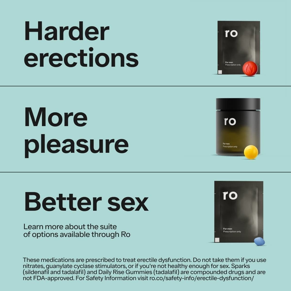Spark a change in your sex life with treatments from Ro. Connect with a provider and, if prescribed, get treatment 100% online.