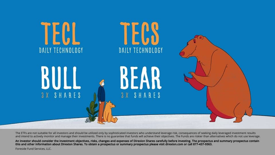 Learn About the Direxion Technology Bull &amp; Bear 3X ETFs - $TECL $TECS.