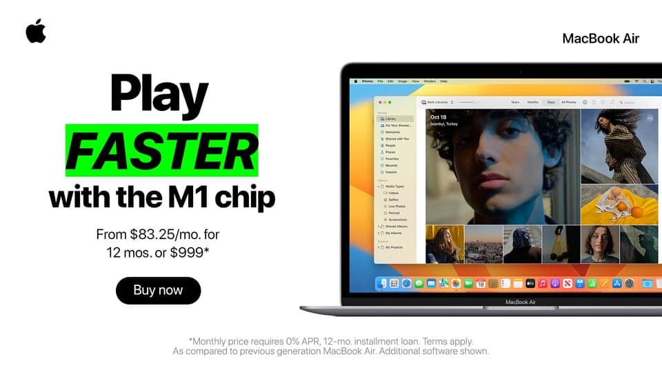 Buckle up. You can do more, all at once with the lightning-quick M1 chip. Mac Does That.