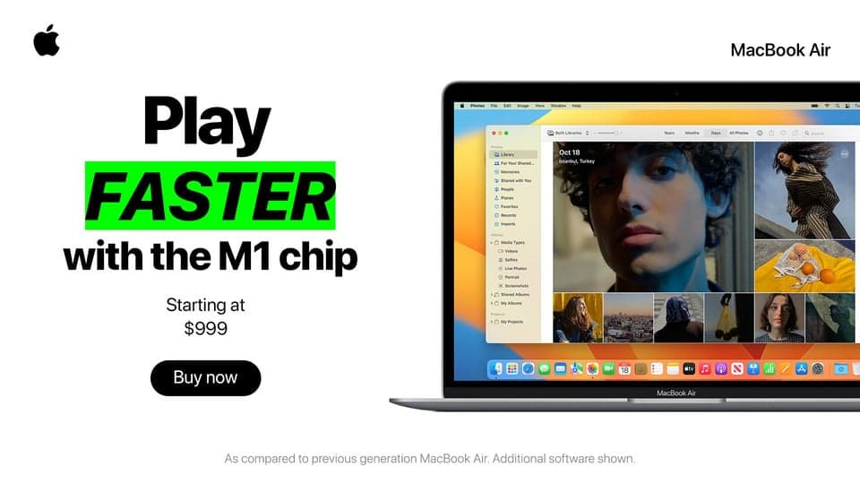 Buckle up. You can do more, all at once with the lightning-quick M1 chip. Mac Does That.