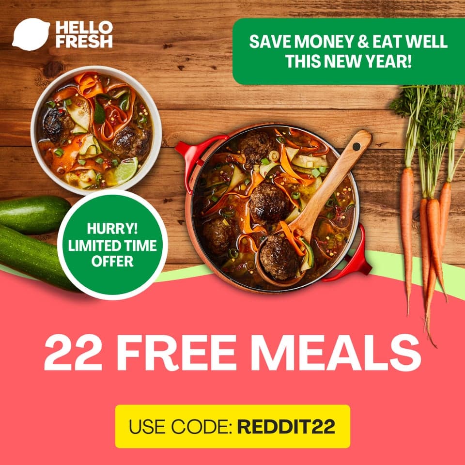 Save money and eat well in 2023 with HelloFresh. Sign up with code REDDIT22 to get 22 free meals!