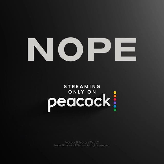 Oscar-winning filmmaker Jordan Peele’s epic sci-fi blockbuster Nope is streaming now, only on Peacock.