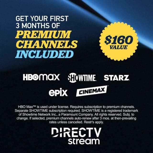 Get $160 in value on the movies and shows you love. Get DIRECTV STREAM now 👇